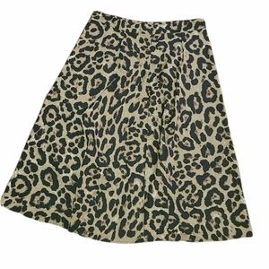 Shein A line cheetah print ankle skirt.